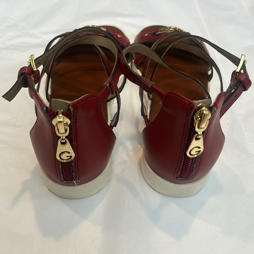 GBG Guess Women's Red Strappy Platform Sandals - Picture 3 of 6